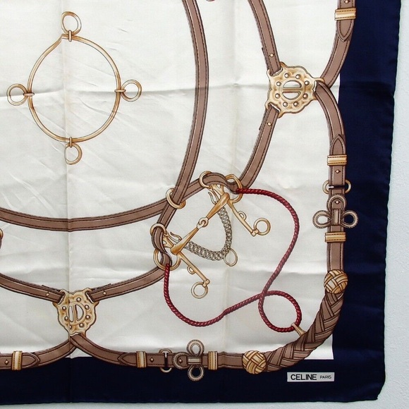 Authentic CELINE scarf silk [Used] - Picture 2 of 10